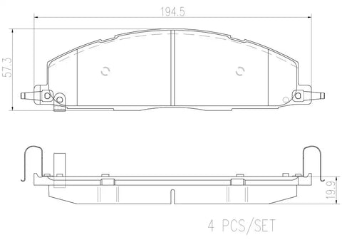 DISC BRAKE PAD SET