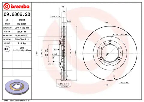 DISC BRAKE ROTOR