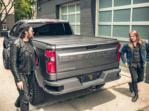 Retrax EQ0732 Tonneau Cover Retrax EQ Power Retractable Matte Black Aluminum Rem