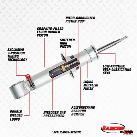 RANCHO RS999786 RS9000XL SERIES SHOCK