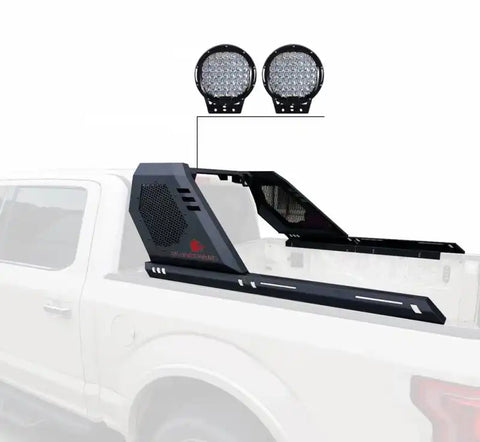 Black Horse Offroad VIRB06B-PL69B Truck Bed Bar Vigor Modular With Extended Side R