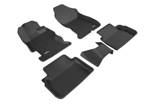 3D KAGU FLOOR MAT 2 ROW SET BLACK