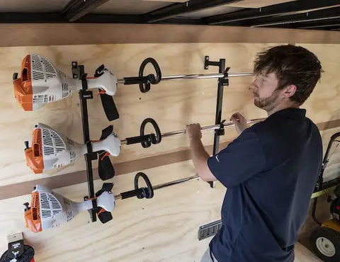 Buyers Products LT12 Grass Trimmer Rack For Enclosed Landscape Trailers Holds Three