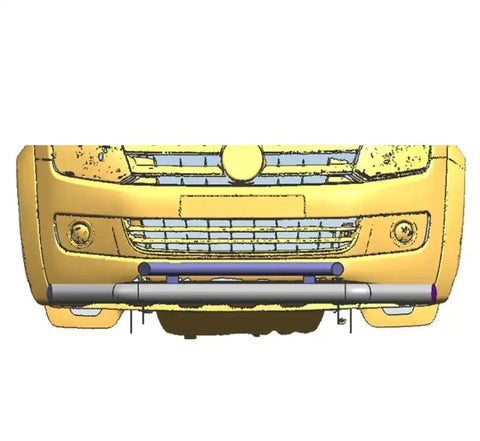 Black Horse Offroad FD-HO22B Bumper Guard Front Runner Powder Coated Semi-Gloss Bl