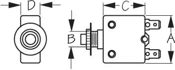 SEA DOG 420810-1 THERMAL CIRCUIT BREAKER 10 AMP