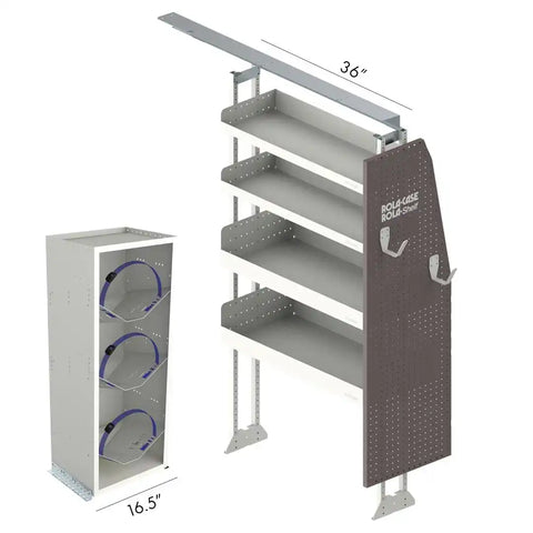 ROLACASE RSMRSHV-PA VAN SHELVING HVAC BIN PACKAGE