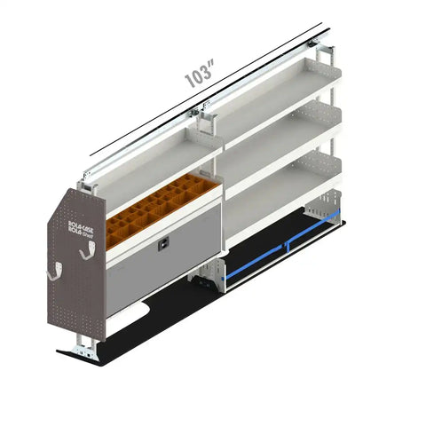 ROLACASE RSLLREL- DR VAN SHELVING ELECTRICAL BIN PACKAGE