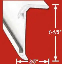CRNR MOLD P.WHT 16' EA