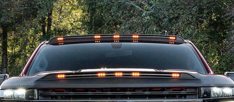 Auto Ventshade (AVS) 698123-GAZ - AeroCab Marker Light Color Match with five amber LED lights Summit White
