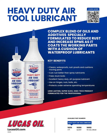 LUCAS OIL 10200 AIR TOOL LUBRICANT/12X1/Q
