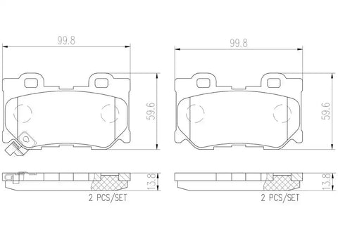 BREMBO P56095N DISC BRAKE PAD SET
