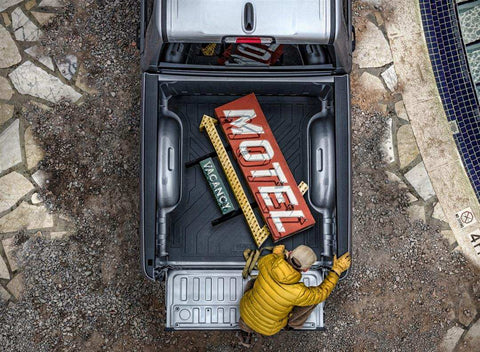 Husky Liner 16000 Bed Mat Direct-Fit Without Raised Edges Black Rubber Tailgate