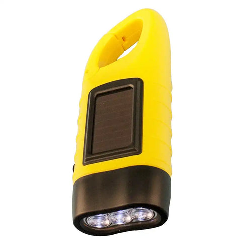 READY AMER 11016 HANDCRANK FLASHLIGH W/SOLAR PANEL