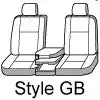 COVERCRAFT SS3488PCGY POLYCOTTON SEATSAVER CUSTOM FRONT R