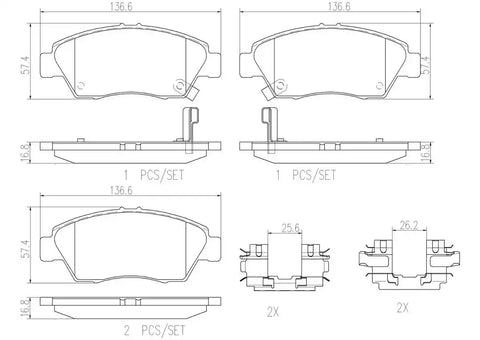 DISC BRAKE PAD SET