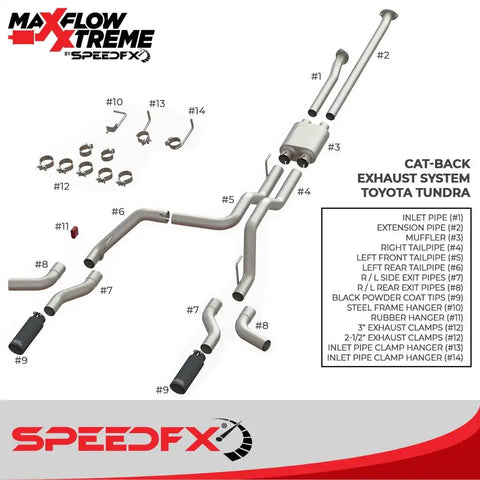 SpeedFx 50800 - Exhaust System Kit