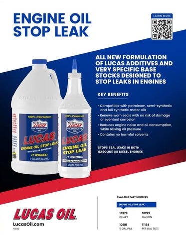 LUCAS OIL 10279 ENGINE OIL STP LEAK GALL
