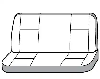 COVERCRAFT SS6348PCGY 03 DODGE REAR BENCH GR
