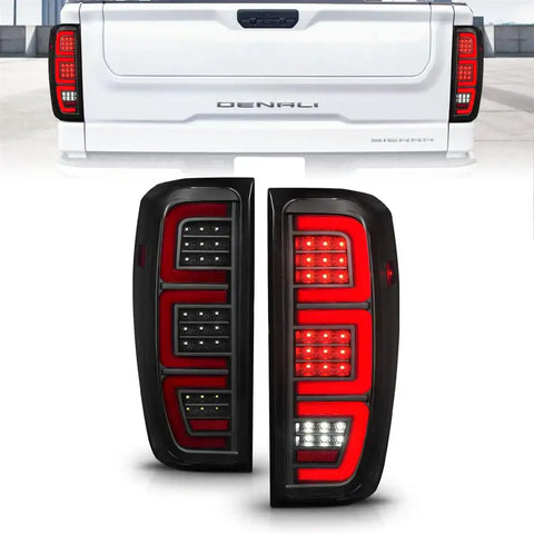 ANZO USA 311460 Tail Light Assembly LED Smoke Lens Black Housing Red Brake Light/