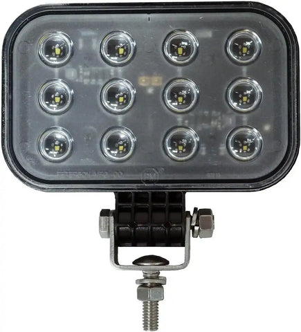 LED WORK LGT SQR PED MNT W/AMP HSG