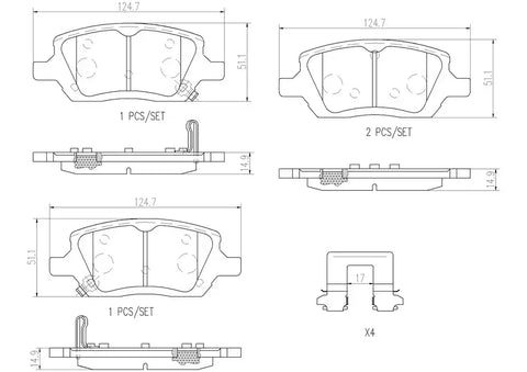 DISC BRAKE PAD SET