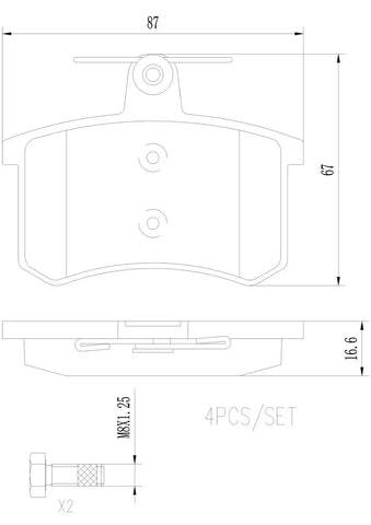 DISC BRAKE PAD SET