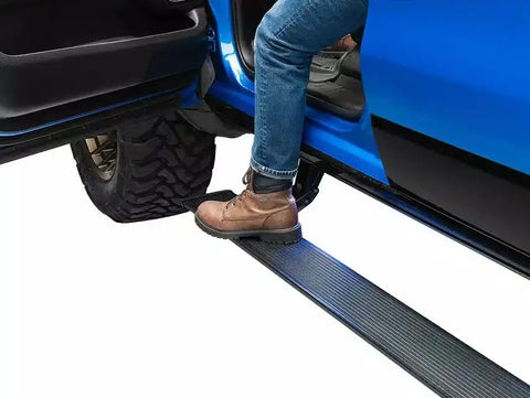 Amp Research 78338-01A Running Board PowerStep  Xtreme Textured Powder Coated Bla