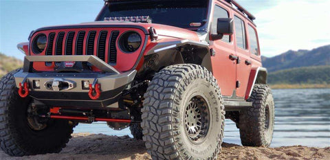 ROAD ARMOR 518LFF0Z FRONT JL FENDER LINER STAINLESS STEEL SET OF 2