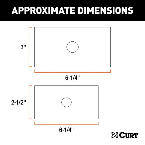CURT 45408 Reducer Sleeve Set (3 to 2-1/2 2 Shanks, Pieces)
