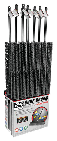 24' SHOP BROOM W/ STEEL HANDLE