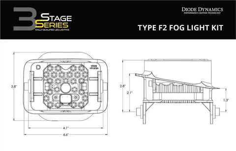 DIODE DYNAMC DD6240 WORKLIGHT SS3 SPORT TYPE F2 KIT YEL