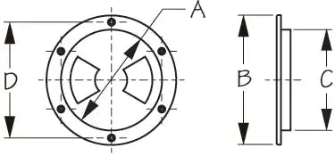 SEA DOG 337150-1 ABS DECK PLATE WHITE STANDARD