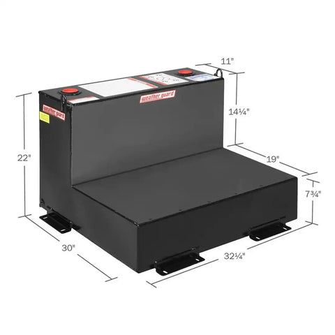 Weather Guard 350-5-02 Transfer Tank L-Shape 50GAL Black