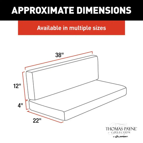 38' DINETTE CUSHIONS