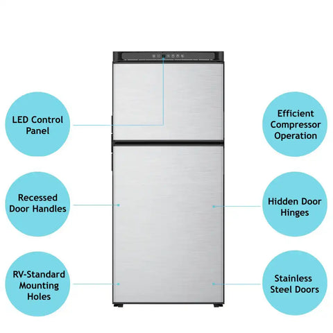 8CU FT 12V DC COMP REFER LH BLK
