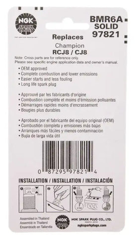 NGK 97821 NGK STANDARD CARDED SPARK PLUG