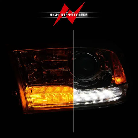ANZO USA 111610 Headlight Assembly Halogen Bulb Projector Beam With Sequential Sig