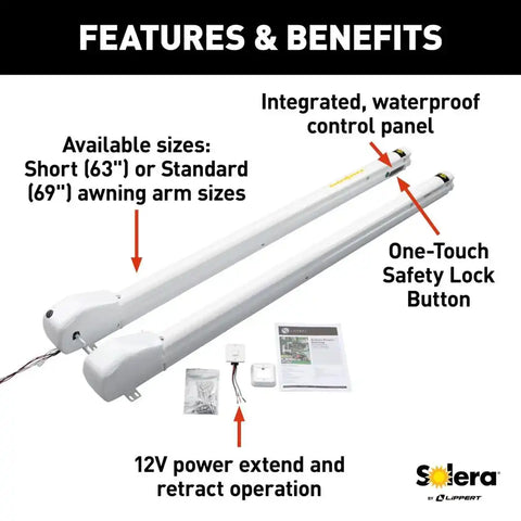LIPPERT COMP 759404 SOLERA UNIVERSAL: SMART ARM HRDWR