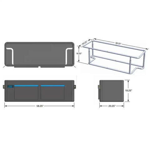 TONNEAU BUDD TBS-2000 STORGANIZER FOR FULL SIZE TRUCKS