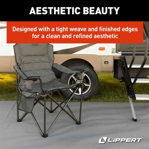 LIPPERT OUTDOOR PATIO RUG - GRAY  8