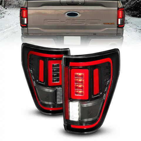 ANZO USA 311473 Tail Light Assembly LED Clear Lens Black Housing Red Brake Light/
