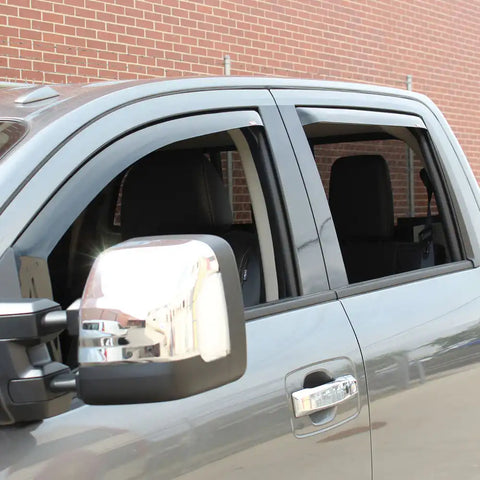 Westin 72-69487 - In-Channel Wind Deflector 4 pc. Smoke For King Cab Crew