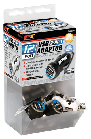 USB ADAPTOR-12V DUAL