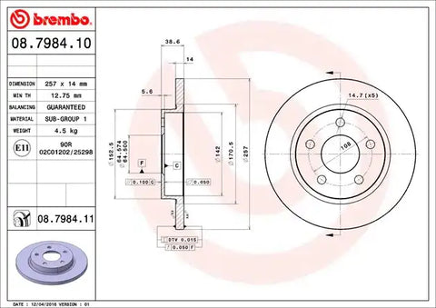 DISC BRAKE ROTOR