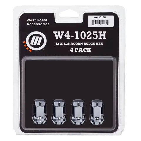 12X1.25 BLG ACORN CHR 4 PK