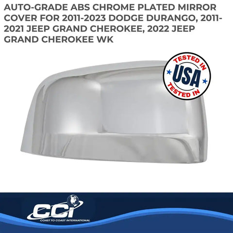 Coast To CCIMC67477 Full Cover Chrome Plated ABS Plastic Set Of 2