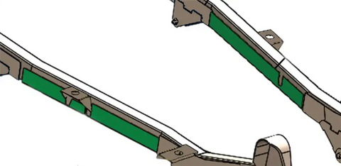 KENTROL RB2014L FRAME REPAIR FOR SKID PLATES