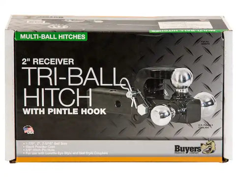 TRI BALL W/PINTLE HOOK