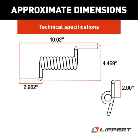 DOOR SPRING-11 COIL LD