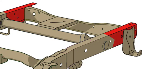 KENTROL RB7319L 99-06 SILVERADO 1500 CHEVY REAR FRAME RUST BUSTER LEFT REAR